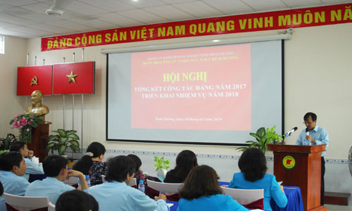 Công ty xổ số Bình Dương: Tổng kết công tác xây dựng Đảng năm 2017 và triển khai nhiệm vụ năm 2018