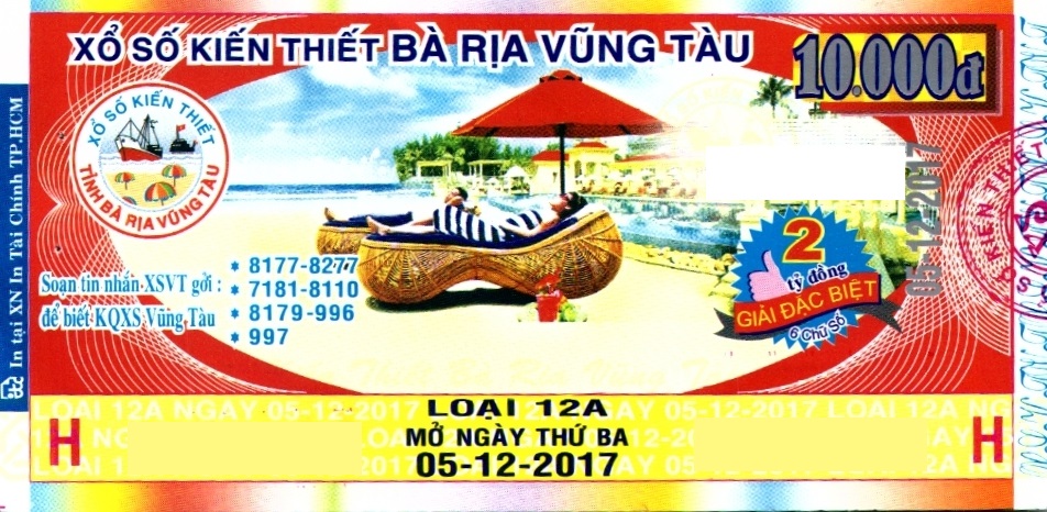 Công ty Xổ số kiến thiết tỉnh Bà Rịa - Vũng Tàu: Công bố thông tin trả thưởng