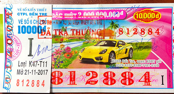 Công ty Xổ số kiến thiết tỉnh Bến Tre: Công bố thông tin trả thưởng