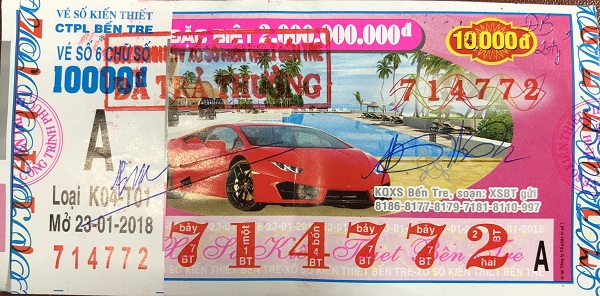 Công ty TNHH MTV xổ số kiến thiết Bến Tre: Công bố thông tin trúng thưởng
