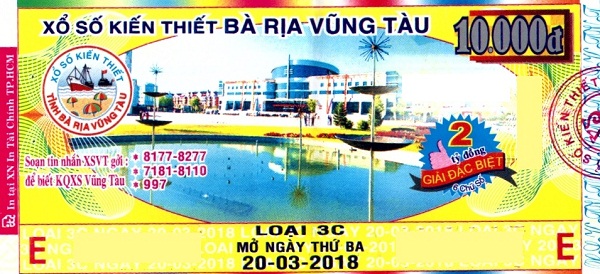 Công ty Xổ số kiến thiết tỉnh Bà Rịa - Vũng Tàu: Công bố thông tin trả thưởng