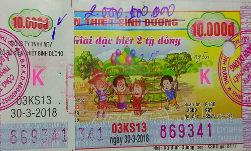 Công ty Xổ số kiến thiết tỉnh Bình Dương: Công bố thông tin trả thưởng