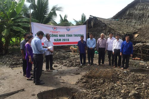 Công ty XSKT Hậu Giang khởi công nhà tình thương cho người dân nghèo huyện Vị Thủy