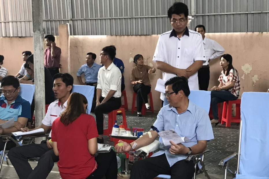 Công ty XSKT Trà Vinh: Tham gia hiến máu nhân đạo