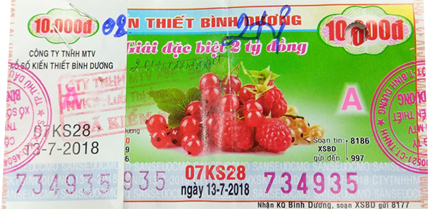 Công ty Xổ số kiến thiết tỉnh Bình Dương: Công bố thông tin trả thưởng