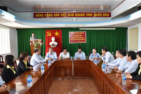 Công ty XSKT Đồng Tháp: Lễ công bố quyết định Bí thư, Phó Bí thư, Ủy viên Ban Thường vụ Đảng ủy cơ sở nhiệm kỳ 2015 - 2020