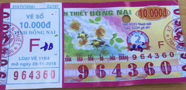 Công ty Xổ số Kiến thiết Đồng Nai: Công bố thông tin trúng thưởng - Kỳ vé 11K4