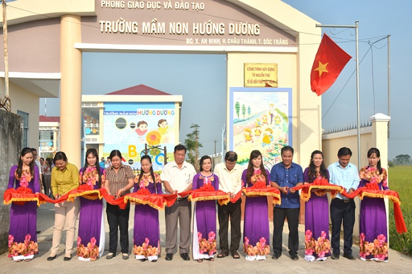 Khánh thành Trường Mầm non Hướng Dương từ nguồn thu Xổ số kiến thiết Sóc Trăng