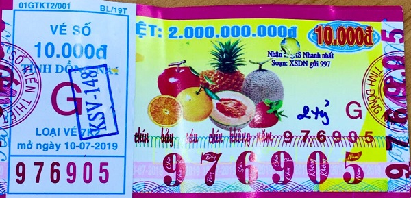 Công ty Xổ số Kiến thiết tỉnh Đồng Nai công bố trả thưởng kỳ vé 7K2