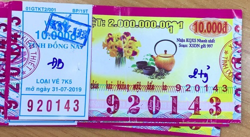 Công ty Xổ số Kiến thiết tỉnh Đồng Nai: Công bố thông tin trả thưởng kỳ vé 7K5