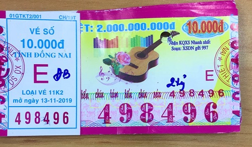 Công ty Xổ số Kiến thiết tỉnh Bình Thuận: Công bố thông tin trả thưởng kỳ vé 11k2