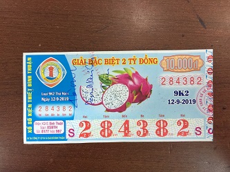 Công ty Xổ số Kiến thiết tỉnh Bình Thuận: Công bố thông tin trả thưởng kỳ vé 9K2