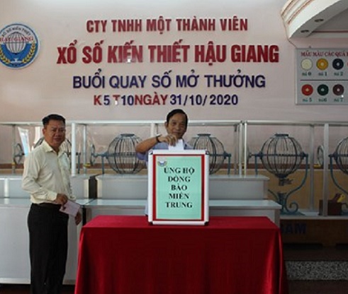 Xổ số Hậu Giang: Chung tay cùng miền Trung khắc phục hậu quả bão lũ