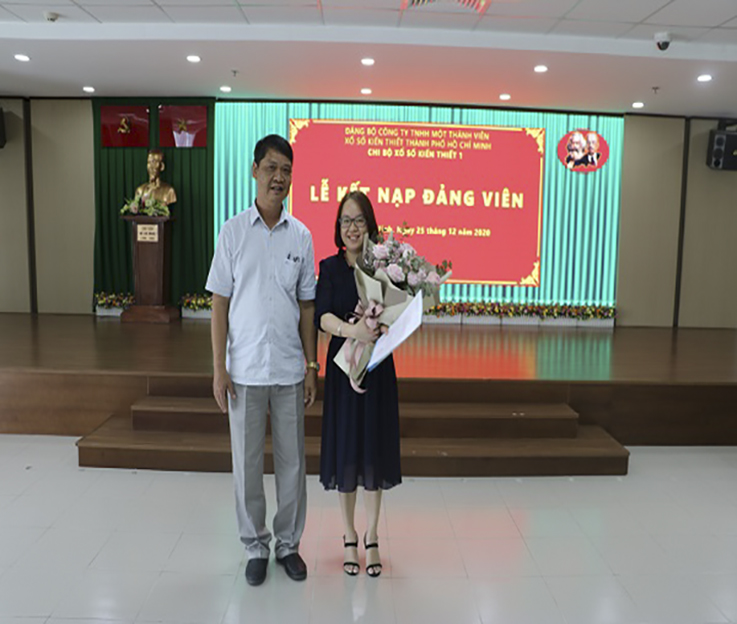 Chi Bộ Xổ Số Kiến Thiết 1 Tổ Chức Lễ Kết Nạp Đảng Viên Mới