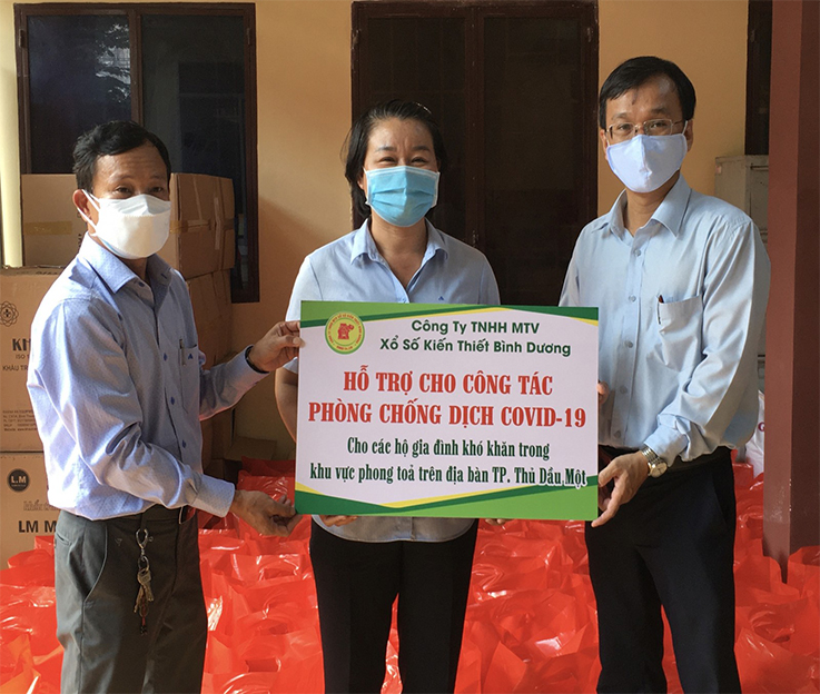 XSKT Bình Dương hỗ trợ nhiều tỷ đồng cho Quỹ phòng chống dịch Covid-19