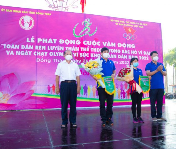 Công ty Xổ số Đồng Tháp hưởng ứng ngày “Toàn dân rèn luyện thân thể theo gương Bác hồ vĩ đại” và ngày chạy Olympic vì sức khỏe toàn dân năm 2022