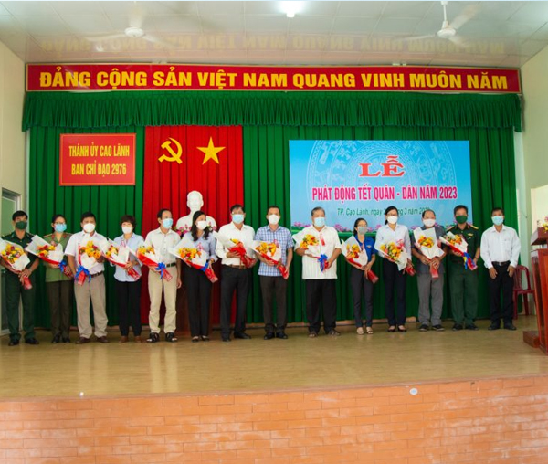 Công ty TNHH MTV Xổ số kiến thiết Đồng Tháp tham dự Lễ phát động “Tết Quân – Dân” năm 2023 tại TP.Cao Lãnh