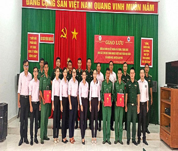 Công ty Xổ số Kiến thiết An Giang họp mặt, giao lưu với đơn vị kết nghĩa Đồn Biên phòng Nhơn Hội