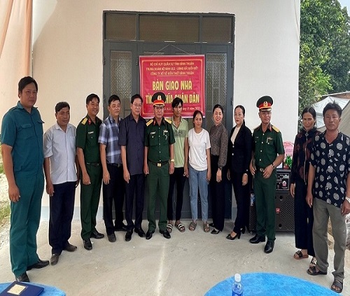 Công ty TNHH MTV Xổ số kiến thiết Bình Thuận: Trao nhà “Nghĩa tình quân dân” cho hộ nghèo