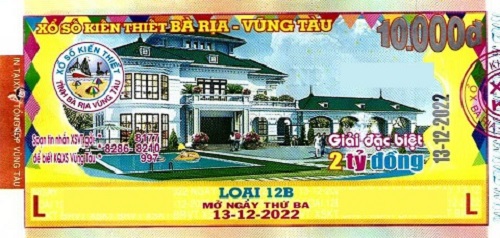 Công ty TNHH MTV Xổ số Kiến thiết Bà Rịa Vũng Tàu: Công bố thông tin trả thưởng đến ngày 09/12/2022