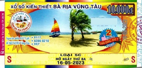 Công ty Xổ số kiến thiết tỉnh BR - VT công bố thông tin trả thưởng đến ngày 12/05/2023