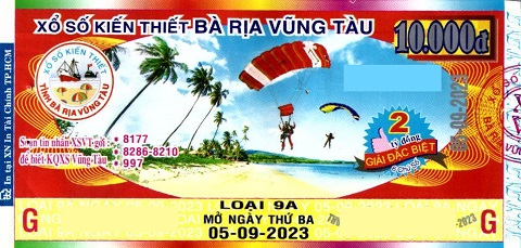 Công ty Xổ số kiến thiết tỉnh BR - VT công bố thông tin trả thưởng đến ngày 31/08/2023