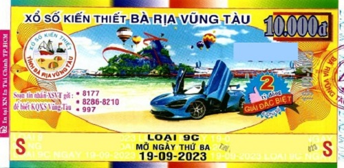 Công ty Xổ số kiến thiết tỉnh BR - VT công bố thông tin trả thưởng đến ngày 15/09/2023