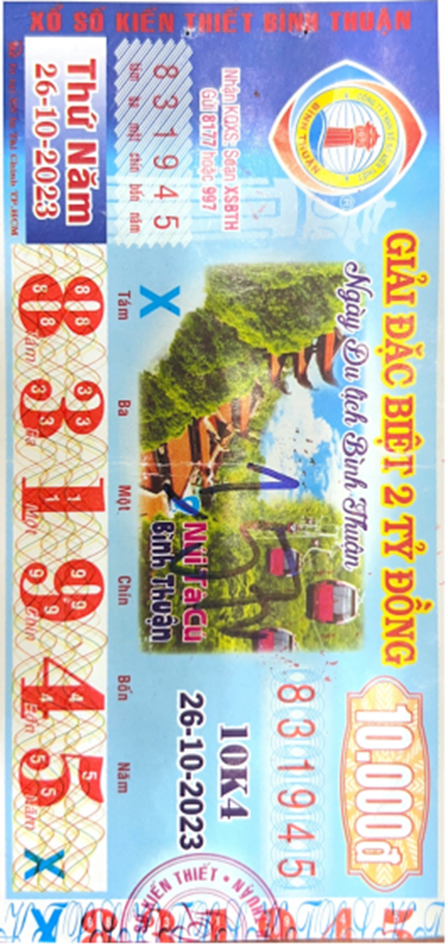 Công bố Thông tin KQXSKT Bình Thuận 10K4 26.10.2023