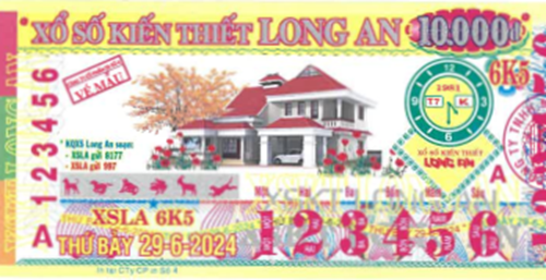 Công ty TNHH MTV Xổ số kiến thiết Long An: Kỳ vé 6K5 mở thưởng ngày 29/06/2024. Khách hàng ở Thành phố Hồ Chí Minh đã trúng thưởng.