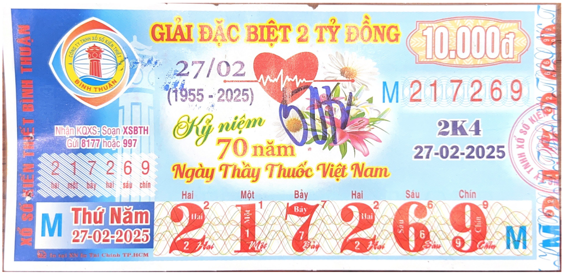 CÔNG BỐ THÔNG TIN KQXSKT BÌNH THUẬN 2K4 ngày 27.2.2025